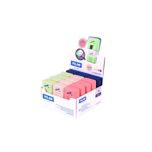 19835-CAJA EXPOSITORA 30 GOMAS MIGA DE PAN 430 CON FUNDA SCHOOL, SERIE 1918 MILAN CMMS430SNC