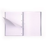 19839-LIBRETA CON ESPIRAL, PAPEL CUADRICULADO, 80 HOJAS A4, SERIE 1918, AZUL MILAN 57143E80B