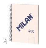 19852-CUADERNO A4 CON ESPIRAL Y TAPA DURA, 80 HOJAS BLANCAS DE 95 GR/M, COLECCION 430 SINCE 1918, BEIGE MILAN 57141E80BG