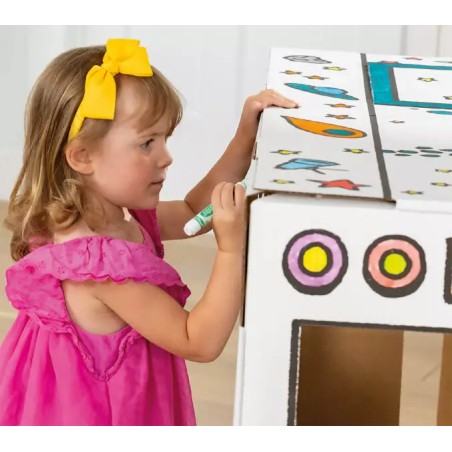 19887-CASITA DE CARTON PINTAR Y JUGAR BANKERS BOX 100130976