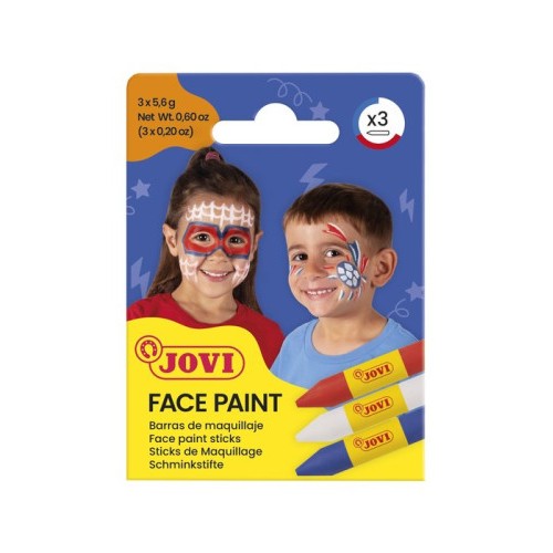 19898-SET MAQUILLAJE FACE PAINT ESTUCHE DE 3 BARRAS ADVENTURE JOVI 175AD