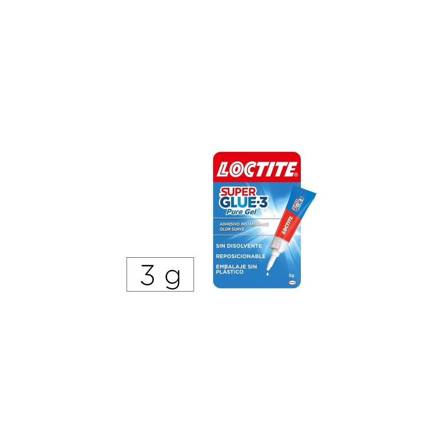 19904-LOCTITE SUPERGLUE-3 GEL REPOSICIONABLE BL 3 GR LOCTITE 2943113