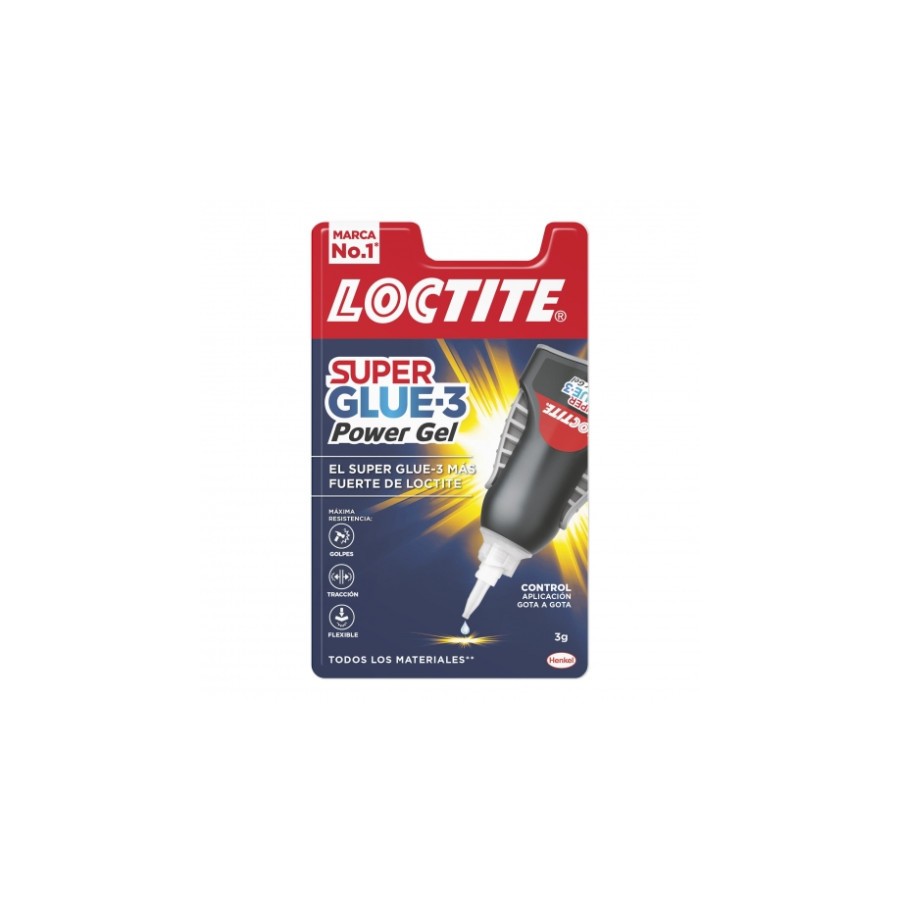 19909-LOCTITE SUPERGLUE-3 CONTROL POWER GEL BL 3 GR LOCTITE 2641843