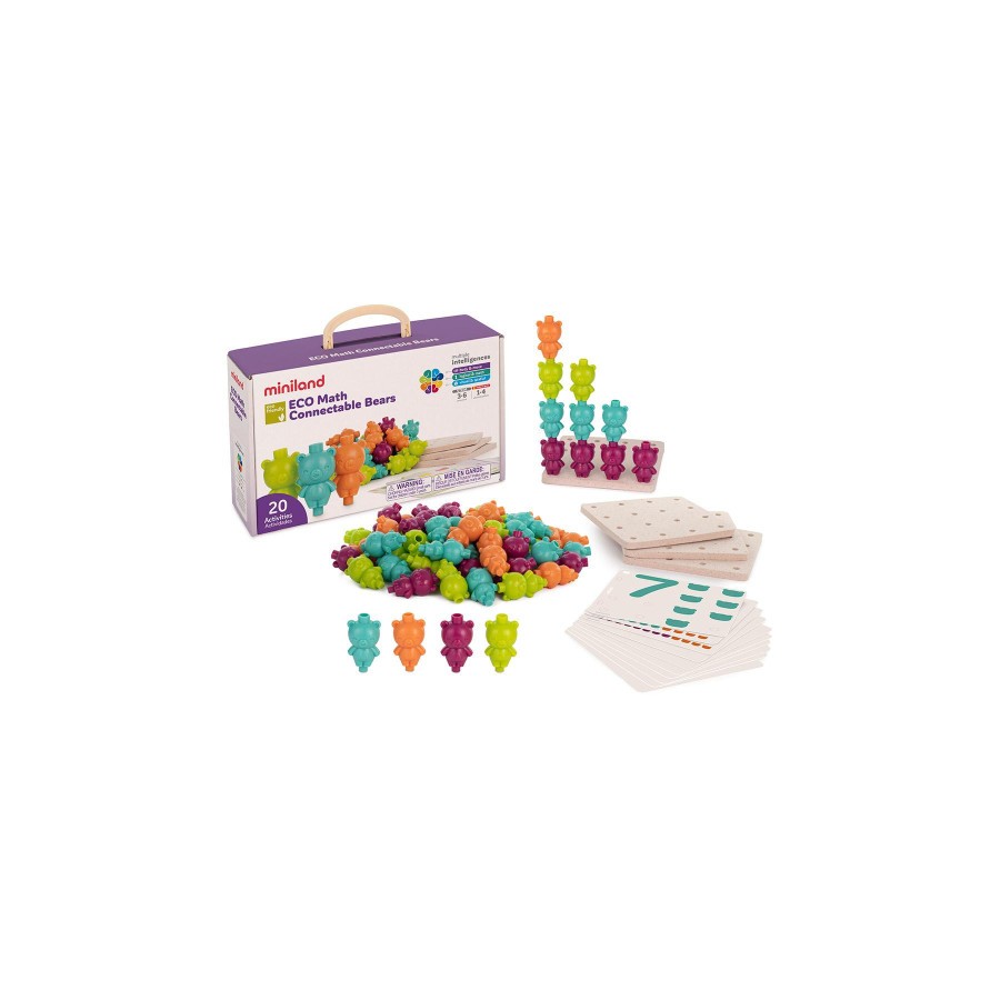 19921-SET ECO MATH CONNECTABLE BEARS MINILAND 32149
