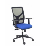 1999-SILLA MODELO MOTILLA MALLA NEGRA BRAZO REGULABLE ASIENTO BALI AZUL PIQUERAS Y CRESPO 21SBALI229B10