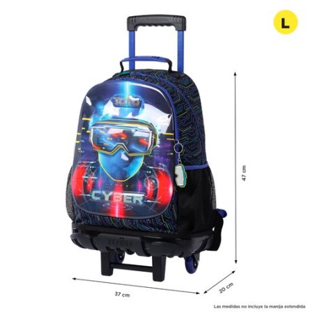 MOCHILA MORRAL RUE BOMPER METTAVERSE L TOTTO MJ03MTV003-2320-5CEL