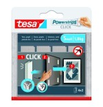 20029-BLISTER TIRAS ADHESIVAS CUELGA OBJETOS POWERSTRIPS CLIK 1,8KG 4 PARES 60X20MM "S" TESA 77720-00001-00
