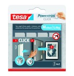 20030-BLISTER TIRAS ADHESIVAS CUELGA OBJETOS POWERSTRIPS CLIK 5,4KG 4 PARES 80x20MM "M" TESA 77721-00001-00