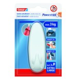 20034-BLISTER GANCHO ADHESIVO XL OVALADO POWERSTRIPS 3KG BLANCO TESA 59025-00001-01