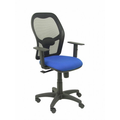 2004-SILLA MODELO ALOCEN MALLA NEGRA BRAZO REGULABLE ASIENTO BALI AZUL PIQUERAS Y CRESPO 345SNB229B10