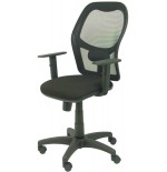 2006-SILLA MODELO ALOCEN MALLA NEGRA BRAZO REGULABLE ASIENTO BALI NEGRO PIQUERAS Y CRESPO 345SNBALI840B10