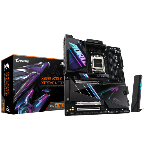PLACA GIGABYTE X870E AORUS XTREME AI TOP,AMD,AM5,X870E,4DDR5,256GB,2USB4+HDMI,4SATA3+2M.2,2LAN10GB+WIFI7+BT5.3,10USB3.2,E-ATX
