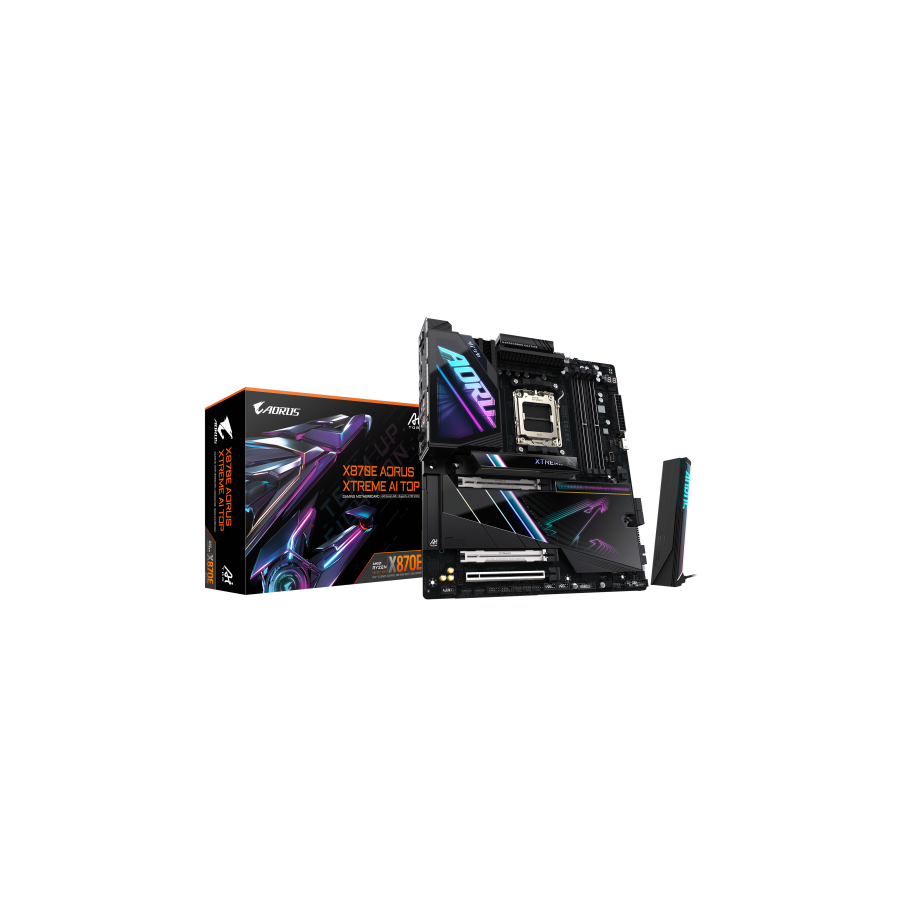 PLACA GIGABYTE X870E AORUS XTREME AI TOP,AMD,AM5,X870E,4DDR5,256GB,2USB4+HDMI,4SATA3+2M.2,2LAN10GB+WIFI7+BT5.3,10USB3.2,E-ATX