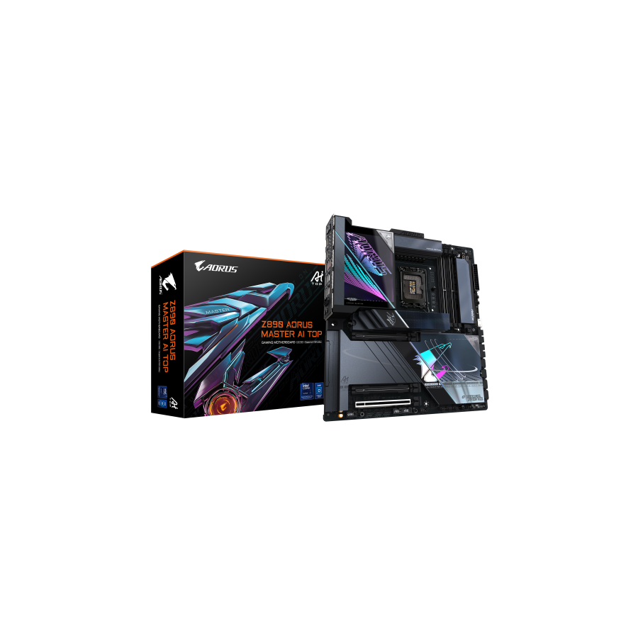 PLACA GIGABYTE Z890 AORUS MASTER AI TOP,INTEL,1851,Z890,4DDR5,256GB,2THUNDERBOLT,4SATA3+4M.2,2LAN10GB+WIFI7+BT5.4,14USB3.2,E-ATX