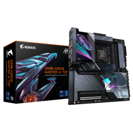 PLACA GIGABYTE Z890 AORUS MASTER AI TOP,INTEL,1851,Z890,4DDR5,256GB,2THUNDERBOLT,4SATA3+4M.2,2LAN10GB+WIFI7+BT5.4,14USB3.2,E-ATX