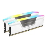 20146-MEMORIA CORSAIR DDR5 64GB 2X32GB PC6000 VENGEANCE RGB BLANCA CMH64GX5M2B6000Z30W