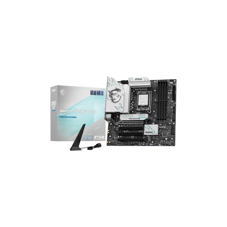 20217-PLACA MSI B860M GAMING PLUS WIFI,INTEL,1851,B860,4DDR5,USB 10GBPS,WIFI,MATX