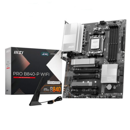 20242-PLACA MSI PRO B840-P WIFI,AMD,AM5,B840,4DDR5,USB TYPE-C,WIFI,AURA,ATX