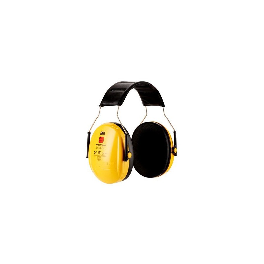 20324-CASCOS OREJERAS ACOLCHADAS  CON DIADEMA PROTECCION AUDITIVA PELTOR OPTIME H510A-1 SNR-27DB AMARILLO 3M 7100334982