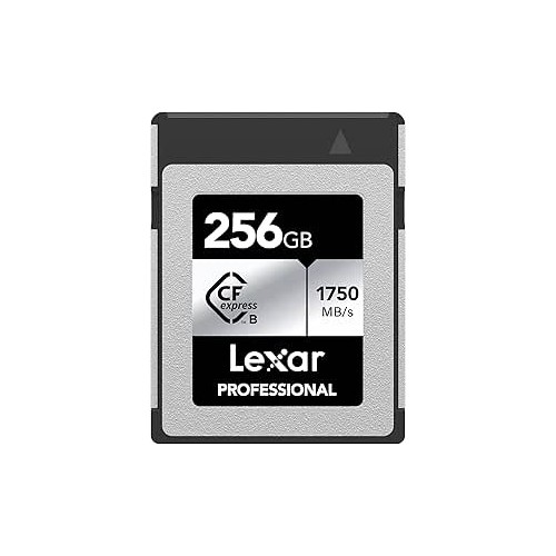 LEXAR 256GB PROFESSIONAL CFEXPRESS TYPE B CARD SILVER, UP TO 1750MB/S READ 1300MB/S WRITE
