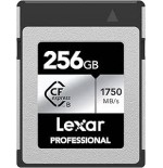 LEXAR 256GB PROFESSIONAL CFEXPRESS TYPE B CARD SILVER, UP TO 1750MB/S READ 1300MB/S WRITE
