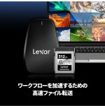 20338-LEXAR 512GB PROFESSIONAL CFEXPRESS TYPE B CARD SILVER, UP TO 1750MB/S READ 1300MB/S WRITE
