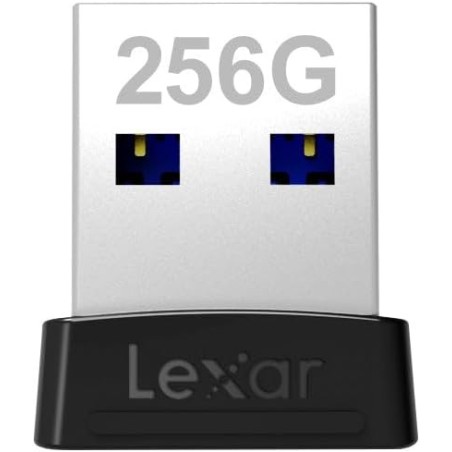 Lexar JumpDrive S47 unidad flash USB 256 GB USB tipo A 3.2 Gen 1 (3.1 Gen 1) Negro, Plata