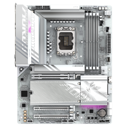 GIGABYTE B860 AORUS ELITE WIFI7 ICE Placa base - CPUs Intel Core Ultra, VRM de 14+1+2+1 fases, hasta 9200MHz DDR5, 1xPCIe 5.0 + 