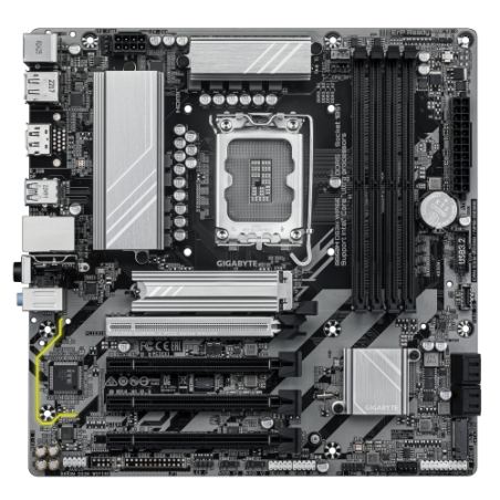 GIGABYTE B860M DS3H WIFI6E Placa base - CPUs Intel Core Ultra, VRM de 5+1+2+1 fases, hasta 9066MHz DDR5, 1xPCIe 5.0 + 1xPCIe 4.0