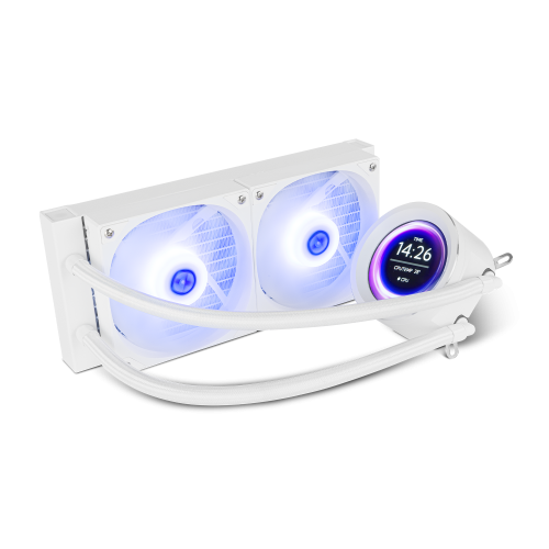 20470-NOX X-240 LCD Procesador Refrigerador de aire 12 cm Blanco 1 pieza(s)