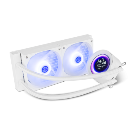 20470-NOX X-240 LCD Procesador Refrigerador de aire 12 cm Blanco 1 pieza(s)