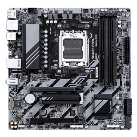 20511-GIGABYTE B840M DS3H Placa base - Procesadores AMD Ryzen 9000, VRM de 8+2+2 fases, hasta 8200 MHz DDR5, 2xPCIe 4.0