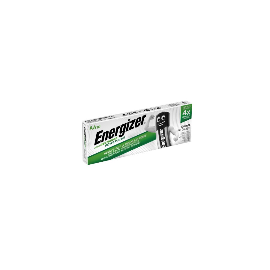 20518-PACK 10 PILAS RECARGABLES POWER PLUS NH15 - HR6 AA 2000mAh 1,2V ENERGIZER E300626804