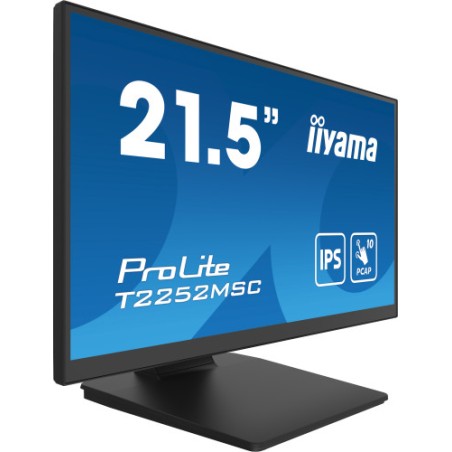 20533-iiyama ProLite T2252MSC-B2AG pantalla para PC 54,6 cm (21.5") 1920 x 1080 Pixeles Full HD LCD Pantalla tactil Negr