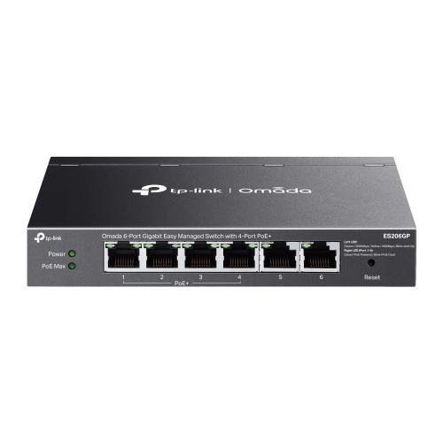 20672-TP-LINK ES206GP Omada 6-Port Gigabit Easy Managed Switch with 4-Port PoE+