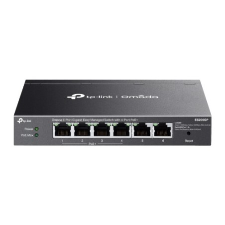 20672-TP-LINK ES206GP Omada 6-Port Gigabit Easy Managed Switch with 4-Port PoE+