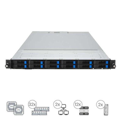 BB SERVER ASUS RS700-E11-RS12U/10G/1.6KW/12NVMe/GPU