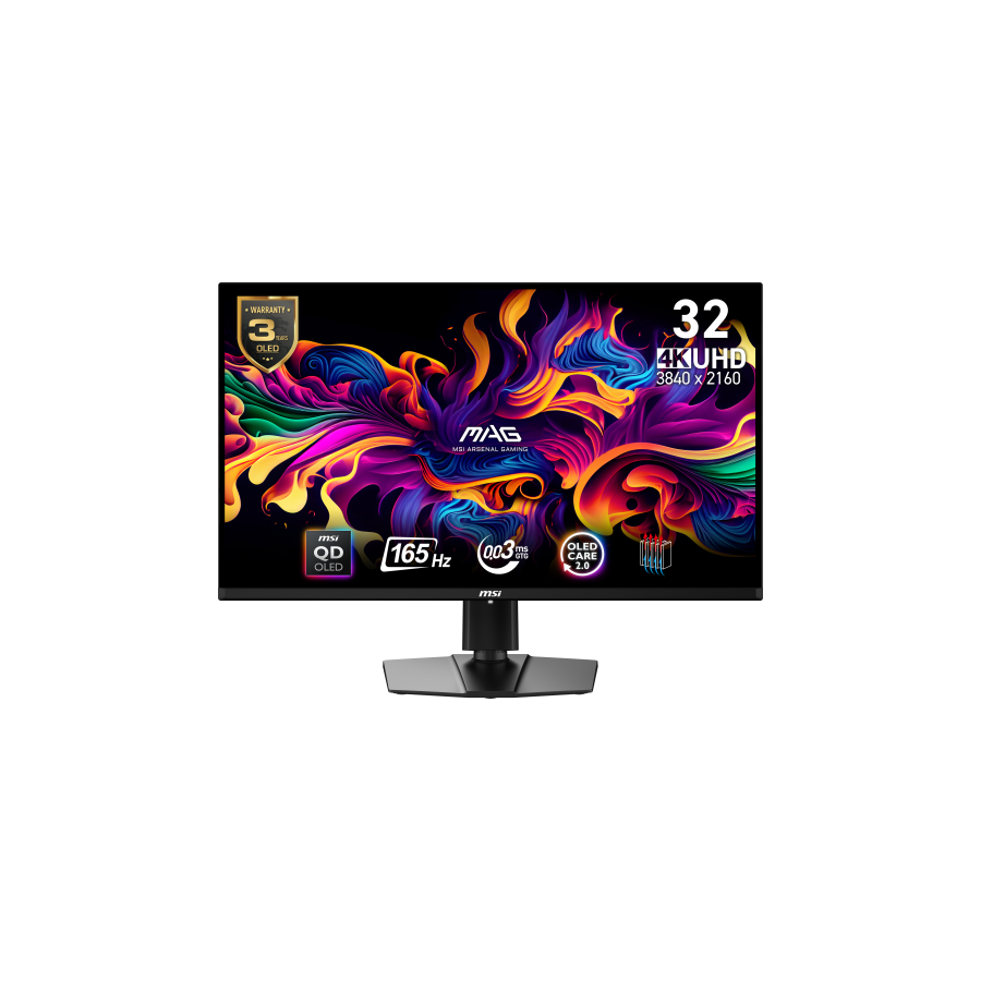 20725-MSI MAG 321UP QD-OLED pantalla para PC 80 cm (31.5") 3840 x 2160 Pixeles 4K Ultra HD Negro