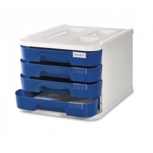2081-MODULO DE 4 CAJONES POLIESTIRENO AZUL FAIBO 1000M-07