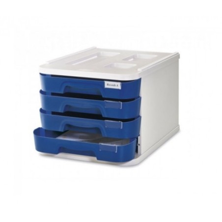 2085-MODULO DE 4 CAJONES POLIESTIRENO AZUL OSCURO FLUOR FAIBO 1000M-52