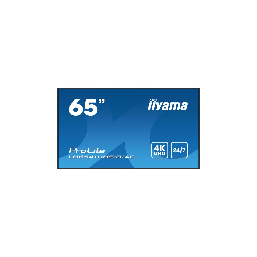 20877-MONITOR IIYAMA65" 3840X2160, 4K UHD IPS PANEL, 1% HAZE, LANDSCAPE Y PORTRAIT , SPEAKERS 2X 10W , 3X HDMI, 500CD/M2