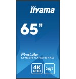 20878-MONITOR IIYAMA65" 3840X2160, 4K UHD IPS PANEL, 1% HAZE, LANDSCAPE Y PORTRAIT , SPEAKERS 2X 10W , 3X HDMI, 500CD/M2