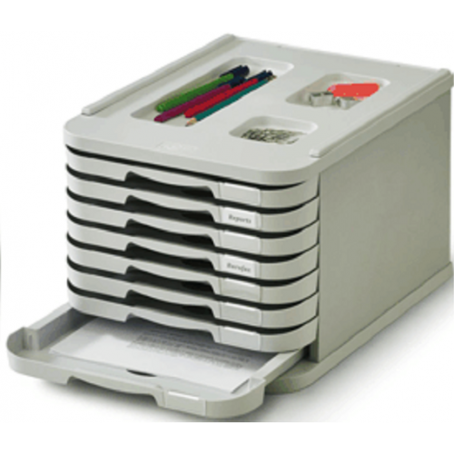 2089-MODULO DE 8 CAJONES POLIESTIRENO GRIS FAIBO 1008-08