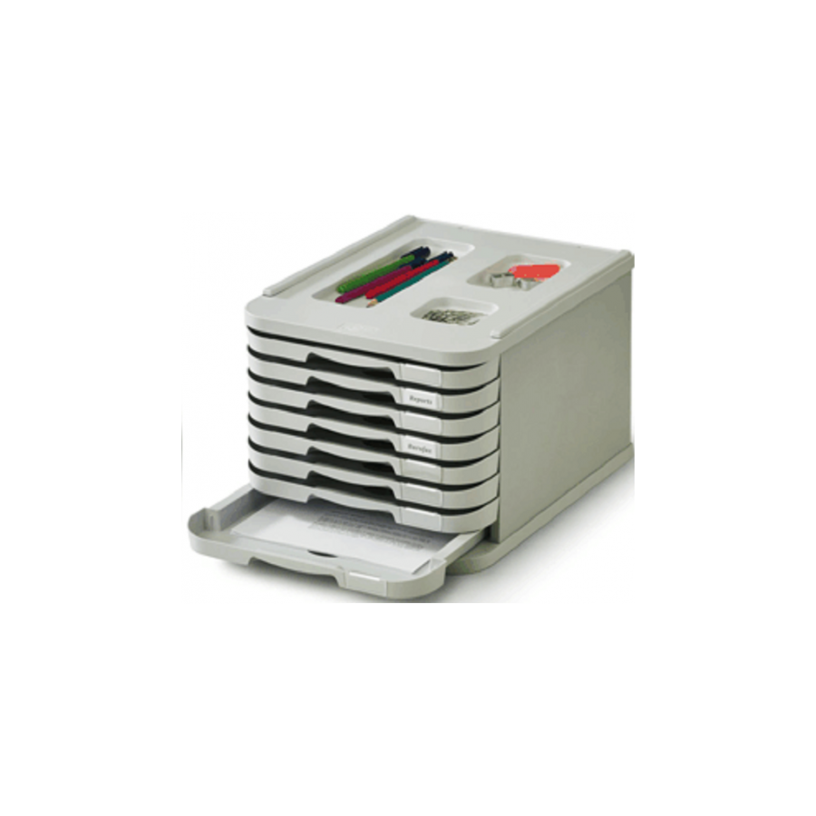 2089-MODULO DE 8 CAJONES POLIESTIRENO GRIS FAIBO 1008-08