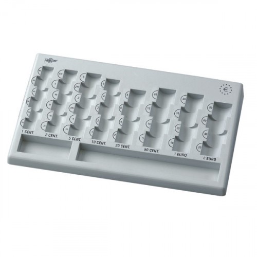 2102-CLASIFICADOR DE EUROS 310X185X30MM. GRIS FAIBO 181-08