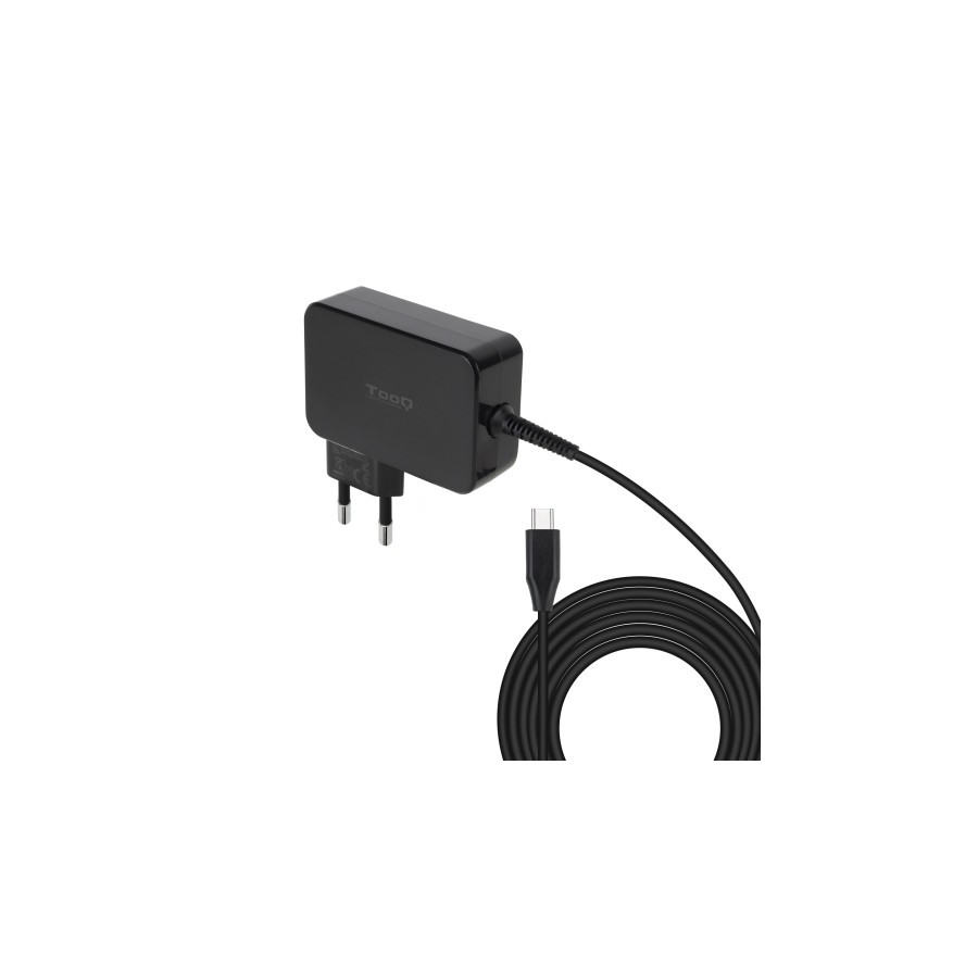 21153-TooQ Cargador de portatil GAN USB-C PD 100W, Negro