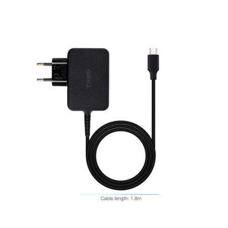 21158-TooQ Cargador de portatil GAN USB-C PD 45W, Negro