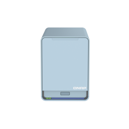 21180-QNAP QMiroPlus-201W NAS Escritorio IntelR CeleronR J4125 4 GB DDR4 0 TB QNAP Turbo System Azul