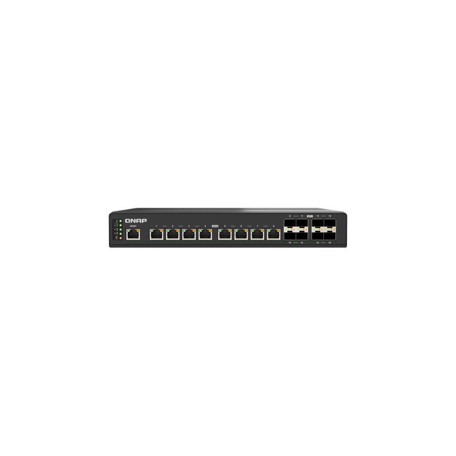 21185-QNAP QSW-IM3216-8S8T switch Gestionado 10G Ethernet (100/1000/10000) Negro