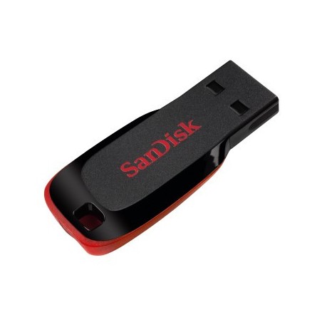 21209-Sandisk Cruzer Blade unidad flash USB 64 GB USB tipo A 2.0 Negro, Rojo